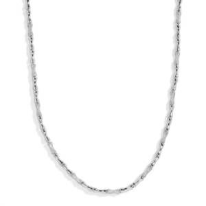 NEW JOY DRAVECKY women's bamboo pave necklace in silver